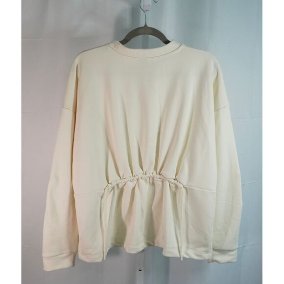 NWT Sweaty Betty Medium Low Tides Sweatshirt in Lilly White - Picture 4 of 6